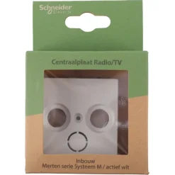 Schneider Merten System-M Centraalplaat Radio/TV Actief Wit