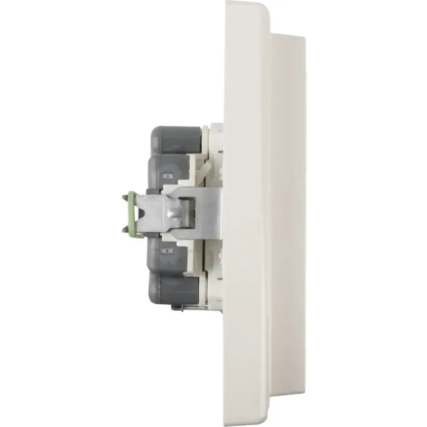 Schneider Merten System-M Dubbel Geaard Stopcontact Polarwit