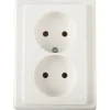 Schneider Merten System-M Dubbel Stopcontact Polarwit