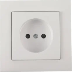 Schneider Merten System-M Enkel Stopcontact Actief Wit