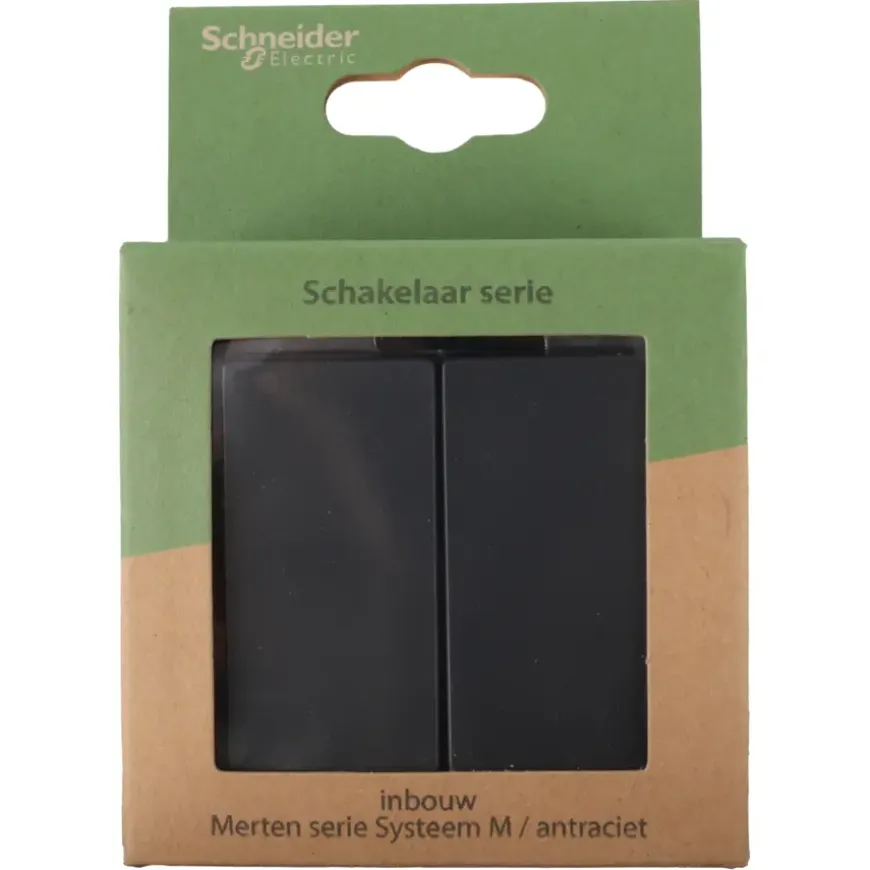 Schneider Merten System-M Serieschakelaar Antraciet