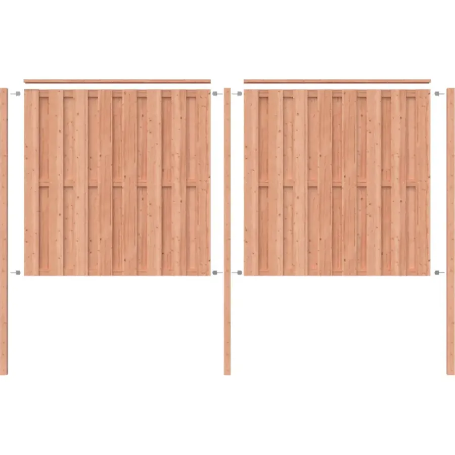 Geen Schutting startpakket Douglas hout 3,8 m lang