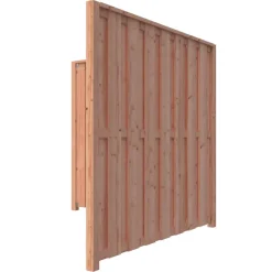 Geen Schutting startpakket Douglas hout 3,8 m lang