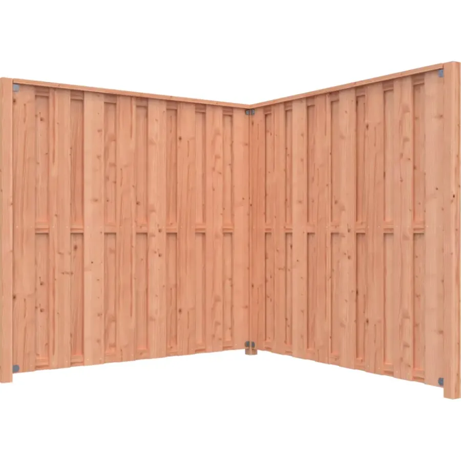 Geen Schutting startpakket Douglas hout 3,8 m lang