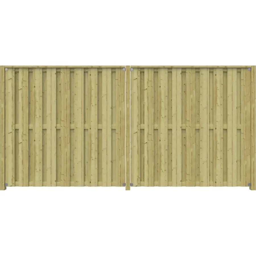 Geen Schutting startpakket Royal grenen hout 3,8 m lang
