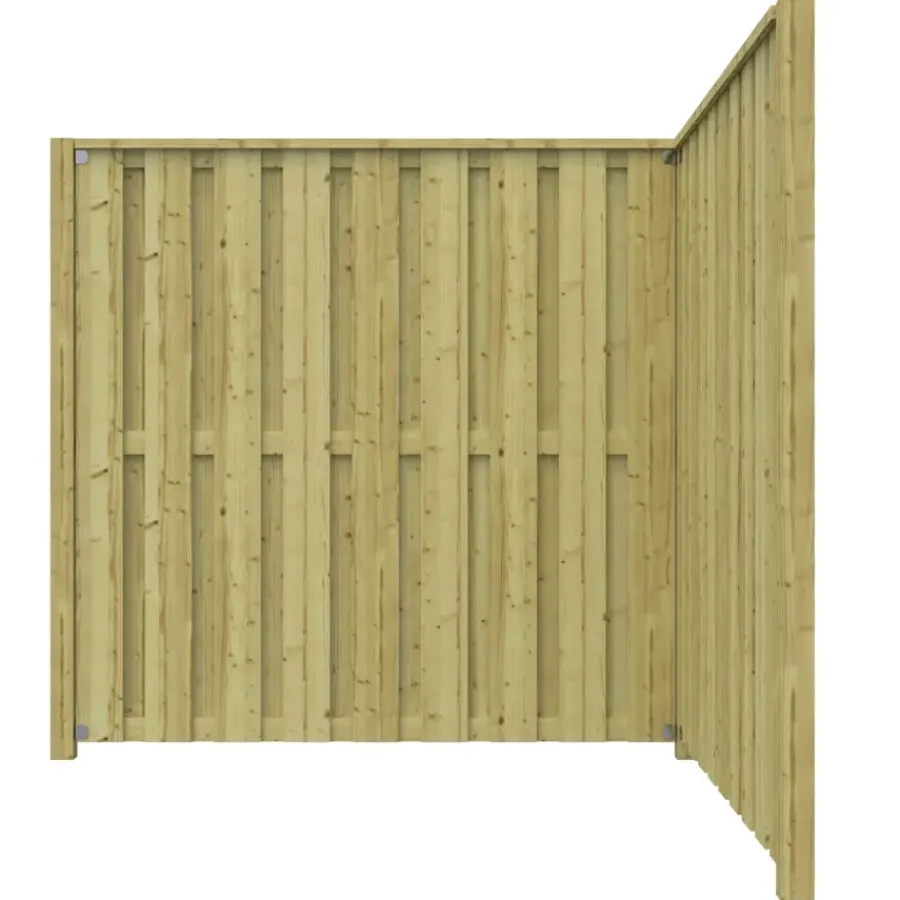 Geen Schutting startpakket Royal grenen hout 3,8 m lang