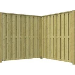 Geen Schutting startpakket Royal grenen hout 3,8 m lang