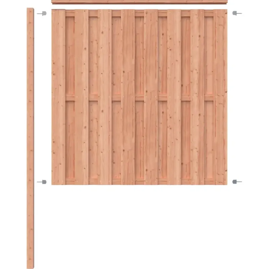 Geen Schutting volgpakket Douglas hout 1,9 m lang