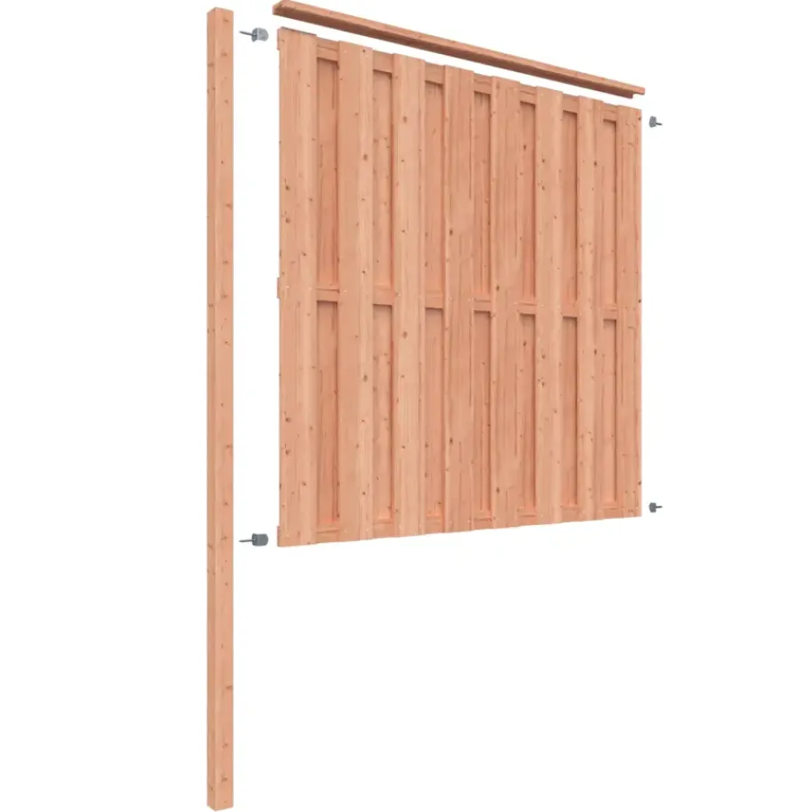 Geen Schutting volgpakket Douglas hout 1,9 m lang