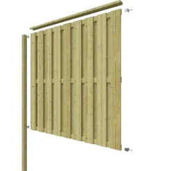 Geen Schutting volgpakket Royal grenen hout 1,9 m lang