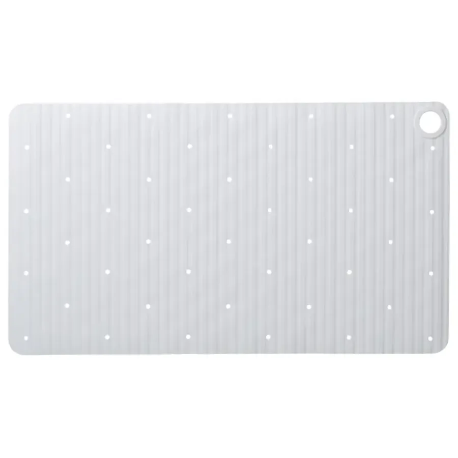 Sealskin antislip badmat Ribb 40x70 cm wit (inclusief zwarte haak)