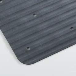 Sealskin antislip douchemat Ribb 55x55 cm antraciet (inclusief zwarte haak)