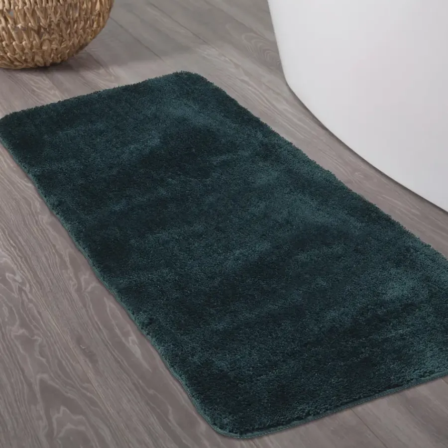Sealskin badmat angora 70x140cm donkergroen