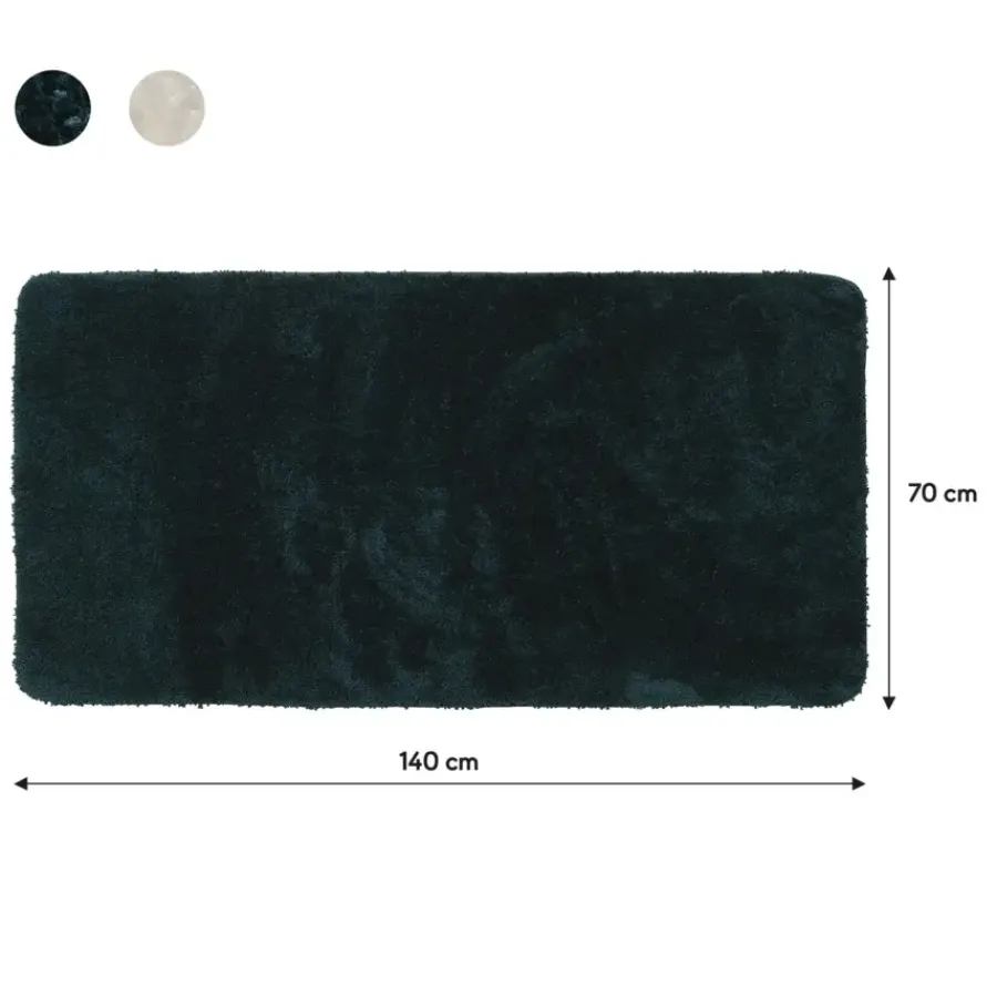 Sealskin badmat angora 70x140cm donkergroen