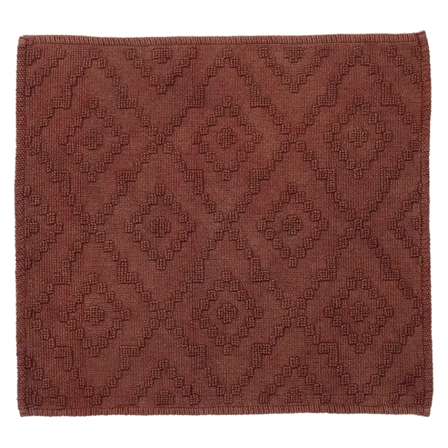 Sealskin badmat aztec 60x60cm donkerroze