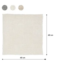 Sealskin badmat reverse 60x60cm ivoor