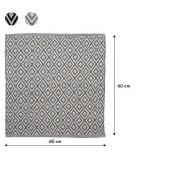 Sealskin badmat trellis 60x60cm grijs