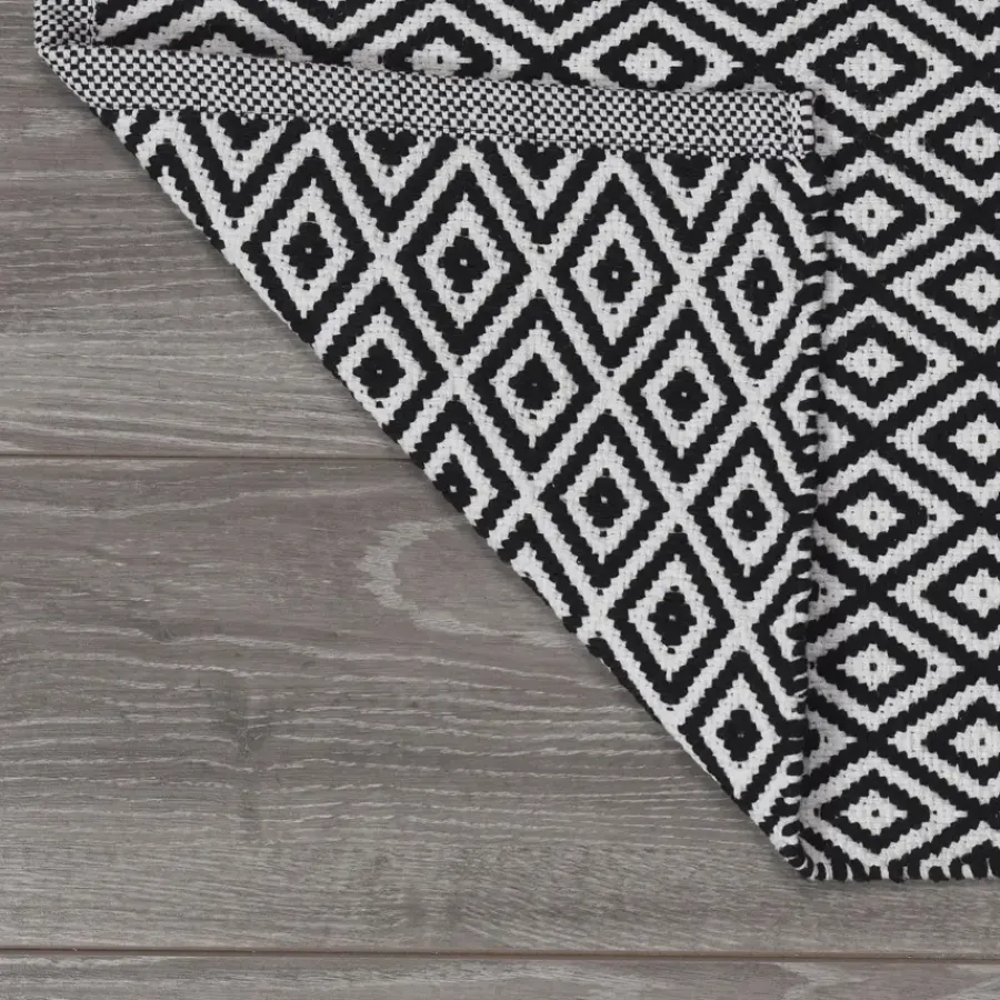 Sealskin Badmat Trellis Zwart 60x90 cm