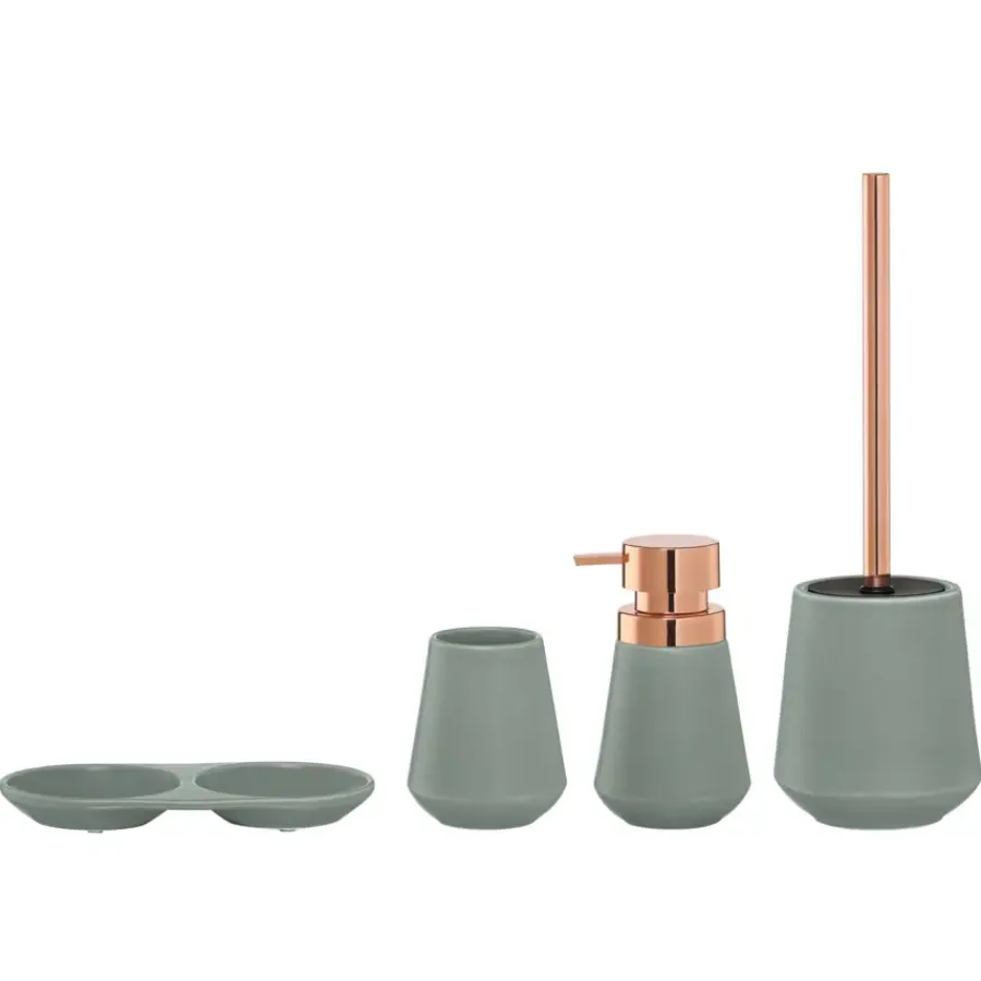 Sealskin Conical toiletborstelgarnituur Porselein groen