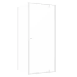 Sealskin Contour Draaideur met zijwand 90x90x200 cm, 6 mm helder veiligheidsglas met antikalklaag Mat wit