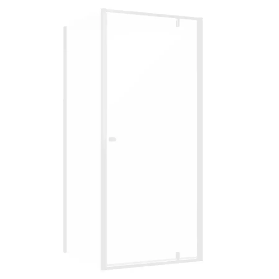 Sealskin Contour Draaideur met zijwand 90x90x200 cm, 6 mm helder veiligheidsglas met antikalklaag Mat wit