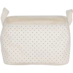 Sealskin Dots mandje ecru textiel