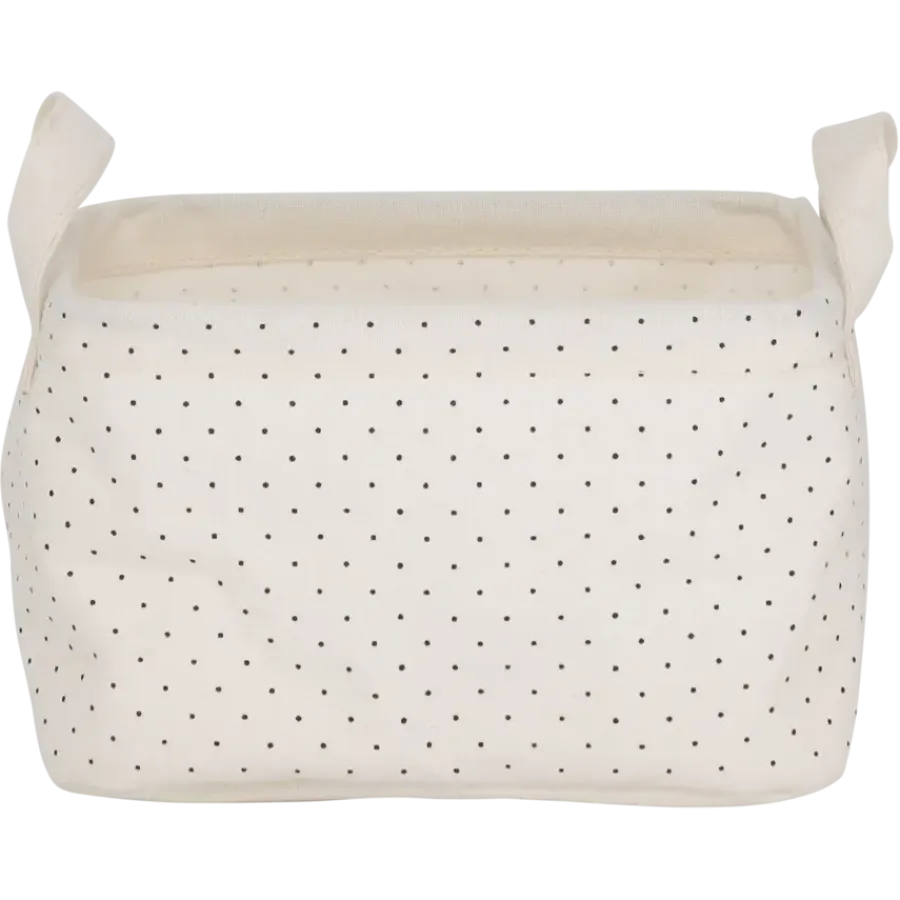 Sealskin Dots mandje ecru textiel