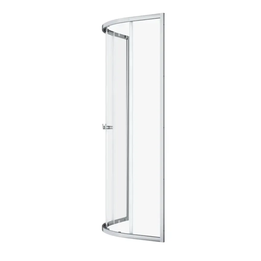 Sealskin douchecabine kwartrond met schuifdeuren Hooked chroom 90 x 90 x 200 cm