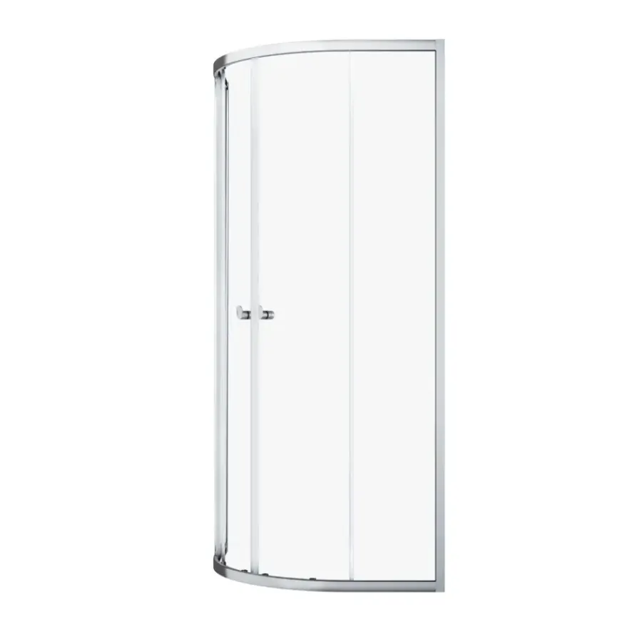 Sealskin douchecabine kwartrond met schuifdeuren Hooked chroom 90 x 90 x 200 cm