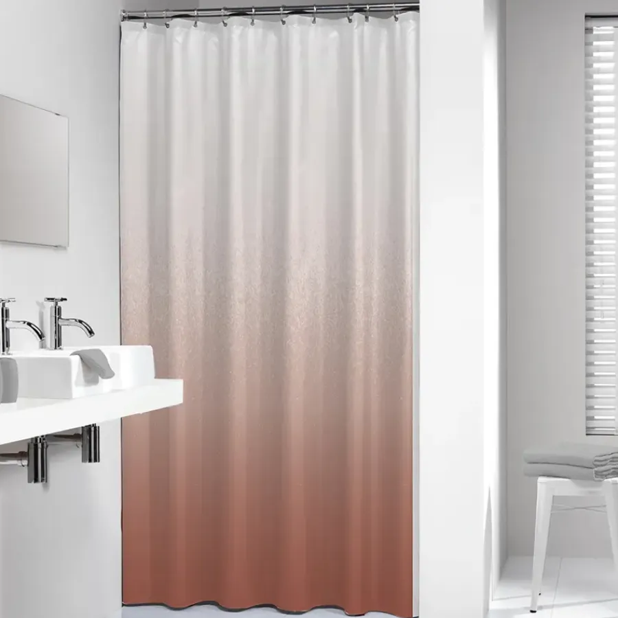 Sealskin douchegordijn blend 180x200cm donker roze/wit