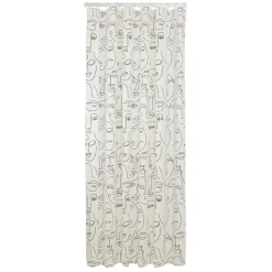 Sealskin douchegordijn mind 180x200cm zwart/wit