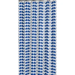 Sealskin douchegordijn whale 180x200cm blauw