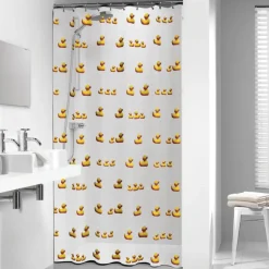 Sealskin Duckling douchegordijn geel 180 x 200 cm