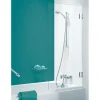Sealskin I AM maatwerk badwand 1-delig, 701-800 br, tot 1600 hg, RVS (look), helder glas + antikalk.