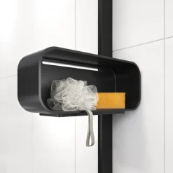 Sealskin Inc. Inloopdouche type A3 90x200 cm met douchemand, 8 mm helder veiligheidsglas met antikalklaag Mat zwart