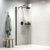 Sealskin Inloopdouche type A3 Hooked 75x200 cm Matzwart