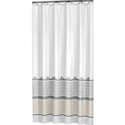 Sealskin Marrakech Douchegordijn Textiel 180x200 cm Zilver