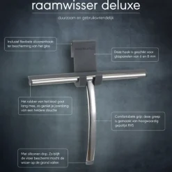 Sealskin raamwisser luxe met ophangbeugel chroom
