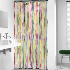 Sealskin Rigato douchegordijn multi 180 x 200 cm