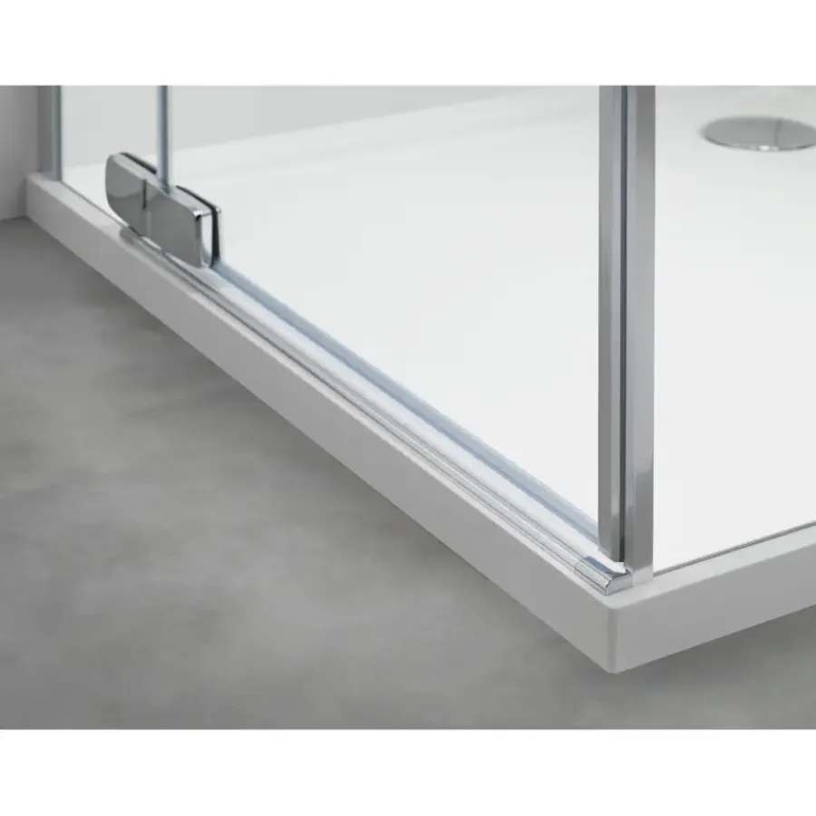 Sealskin Swingdeur voor Nis Custom Links 100x195 cm Chroom