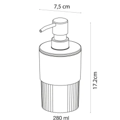 Sealskin Zeepdispenser Brave donker groen 380 ml vrijstaand