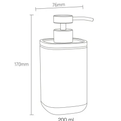 Sealskin Zeepdispenser Mind zwart 200 ml vrijstaand