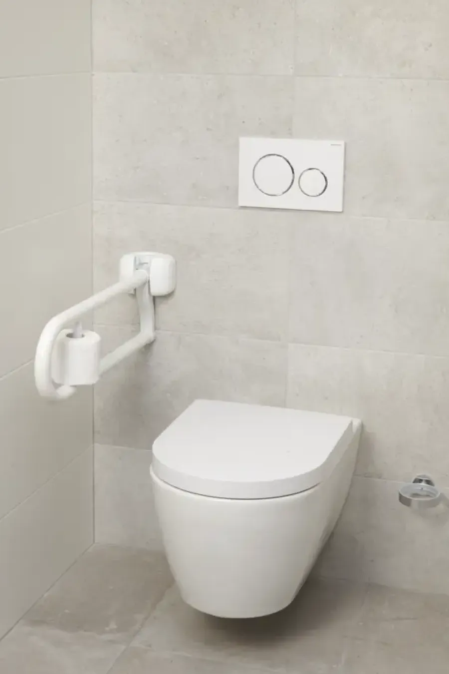 Secu care wc-rolhouder tbv wc-beugel premium opklapbaar wit