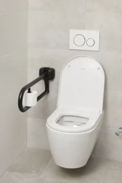 Secu care wc-rolhouder tbv wc-beugel premium opklapbaar zwart
