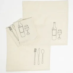 Geen Servet beige 4 stuks - l40xb40cm