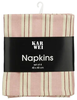 Geen Servet roze - l40xb40cm