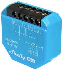 Shelly 1L Gen3 slimme schakelaar WiFi (2-draads)