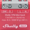 Shelly 1PM Mini Gen4 slimme schakelaar & energiemeter WiFi