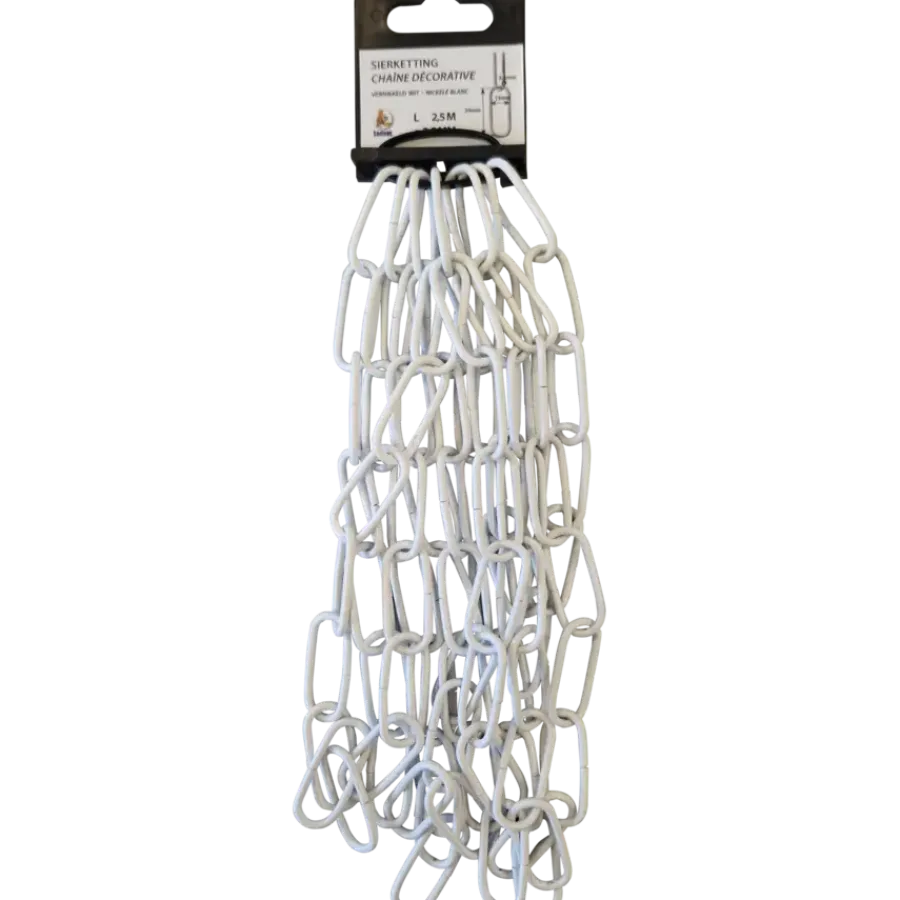 Ledent Sierketting nr. 5030 wit 2,5 meter