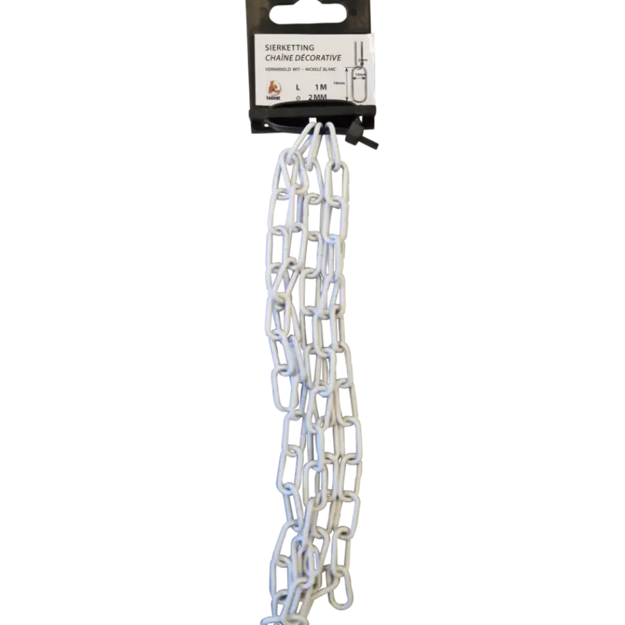 Ledent Sierketting vermessingd 2,2x16 mm 1 m